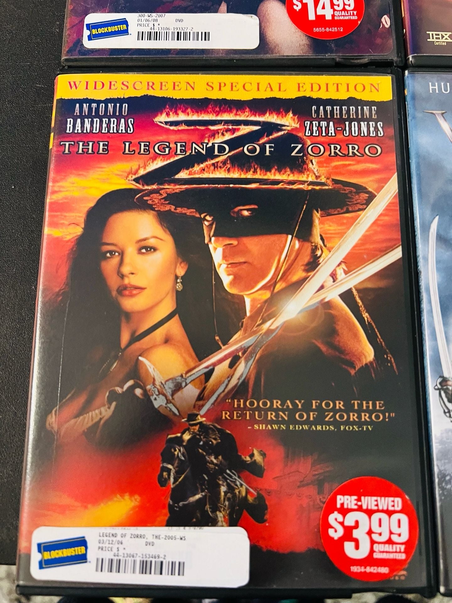 Action Adventure DVD Lot - 300, Van Helsing, Hidalgo, The Legend of Zorro 2