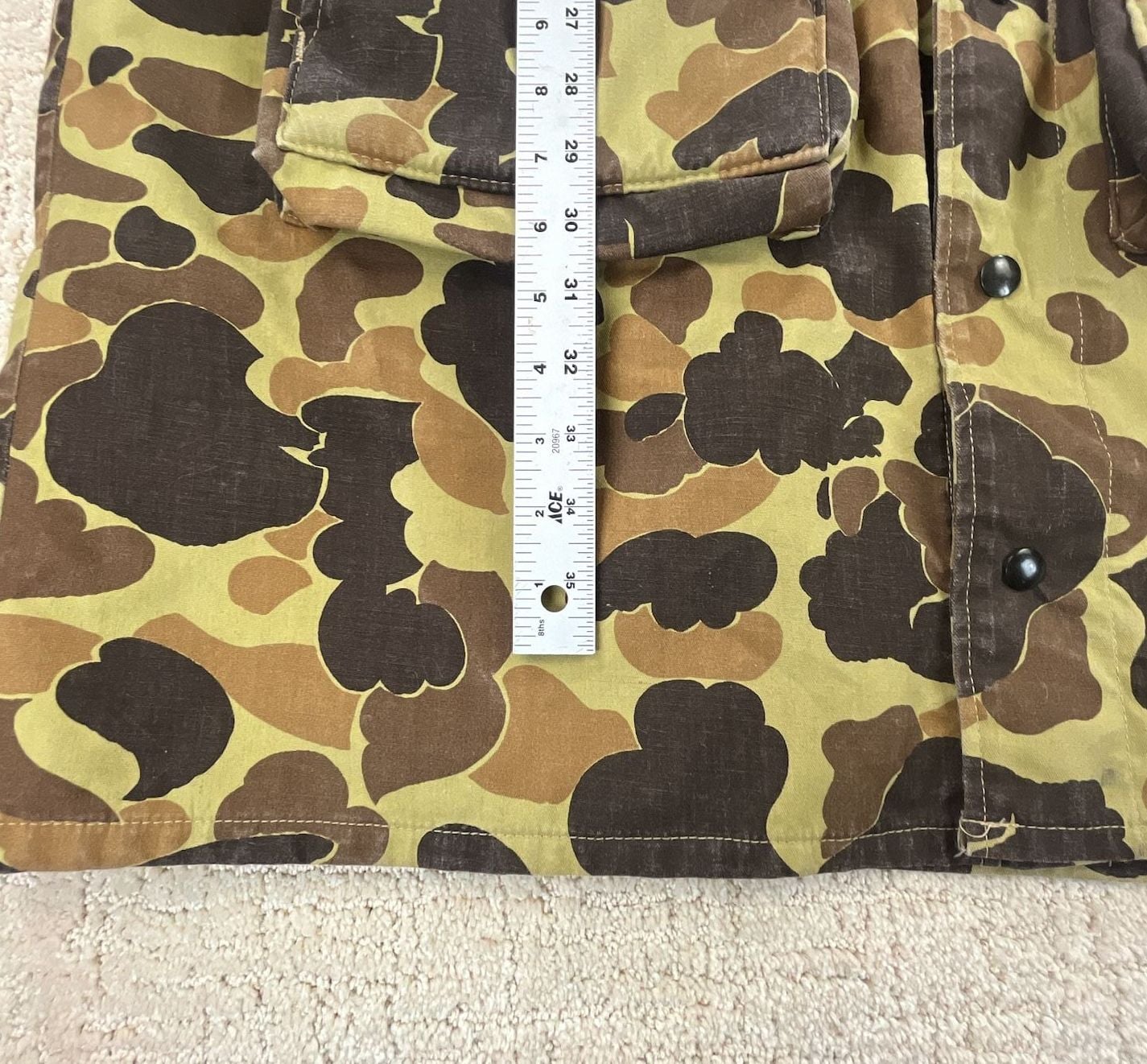 VTG 80s/90s Columbia Gore-Tex Duck Camo Shell Hunting Parka W/ Hood XL 4