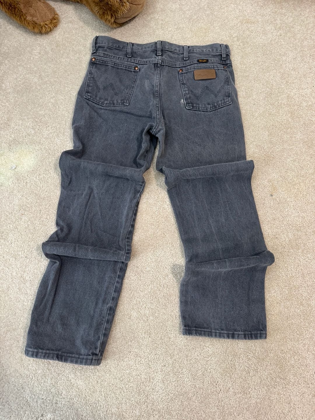 Wrangler 936CHG Jeans Size 34x32 Charcoal Black Denim Western Cowboy 3
