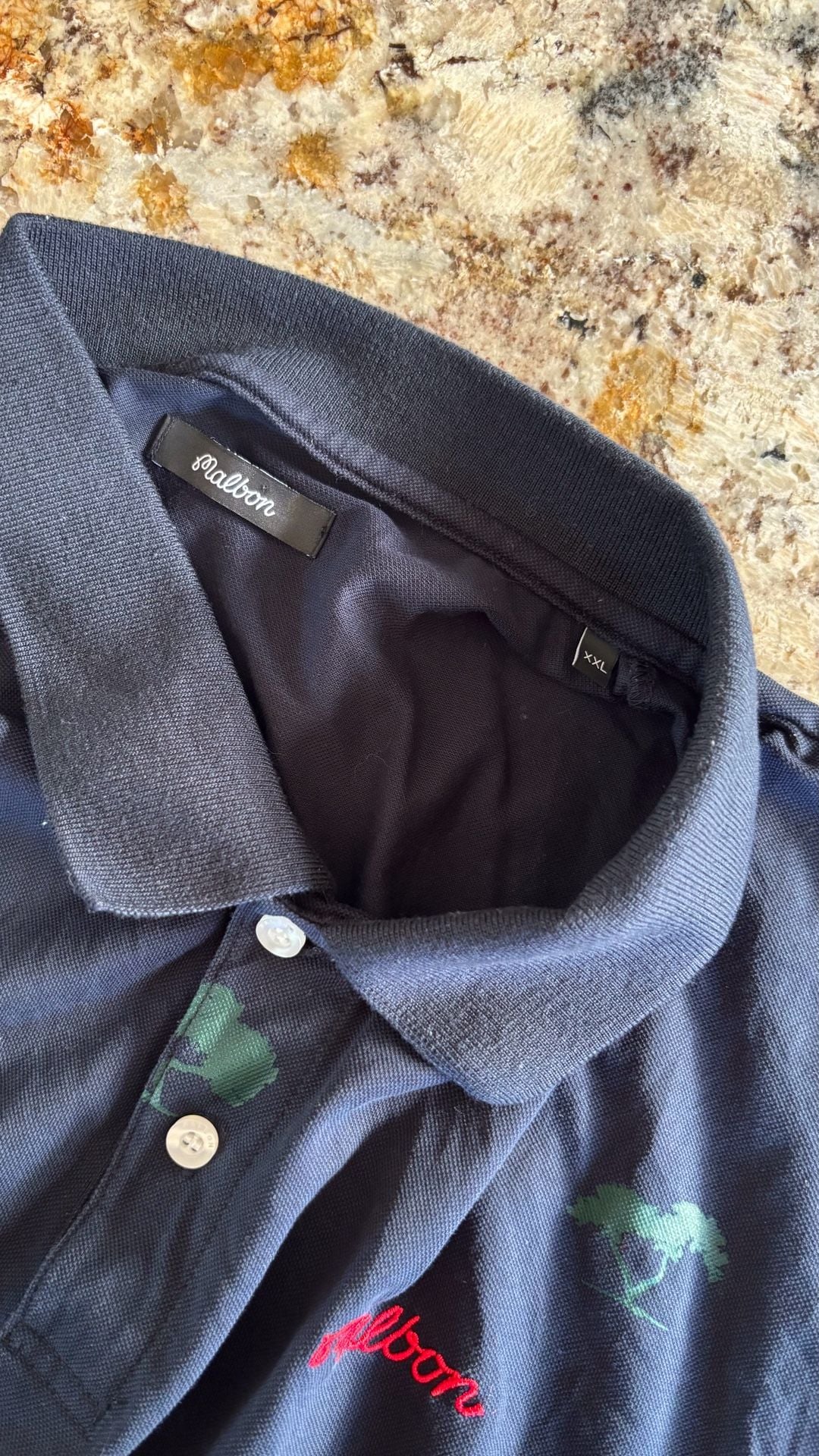 Malbon Golf Torrey Pines Polo Shirt Black 9
