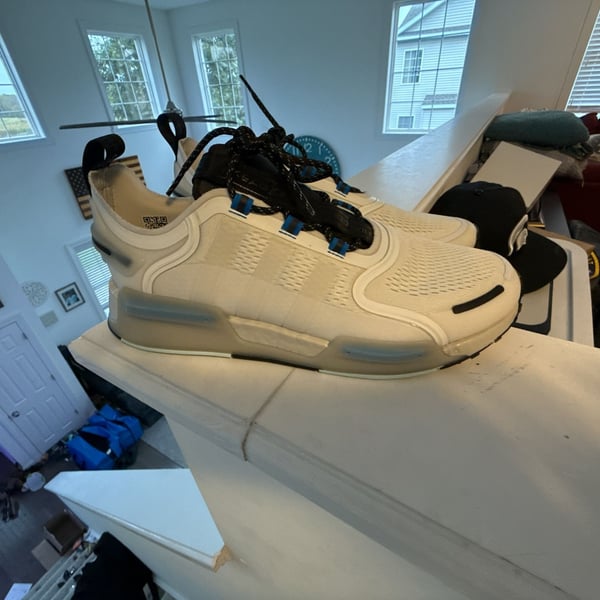 Adidas NMD_V3 Size 11.5 Crystal White Blue Rush Sneakers