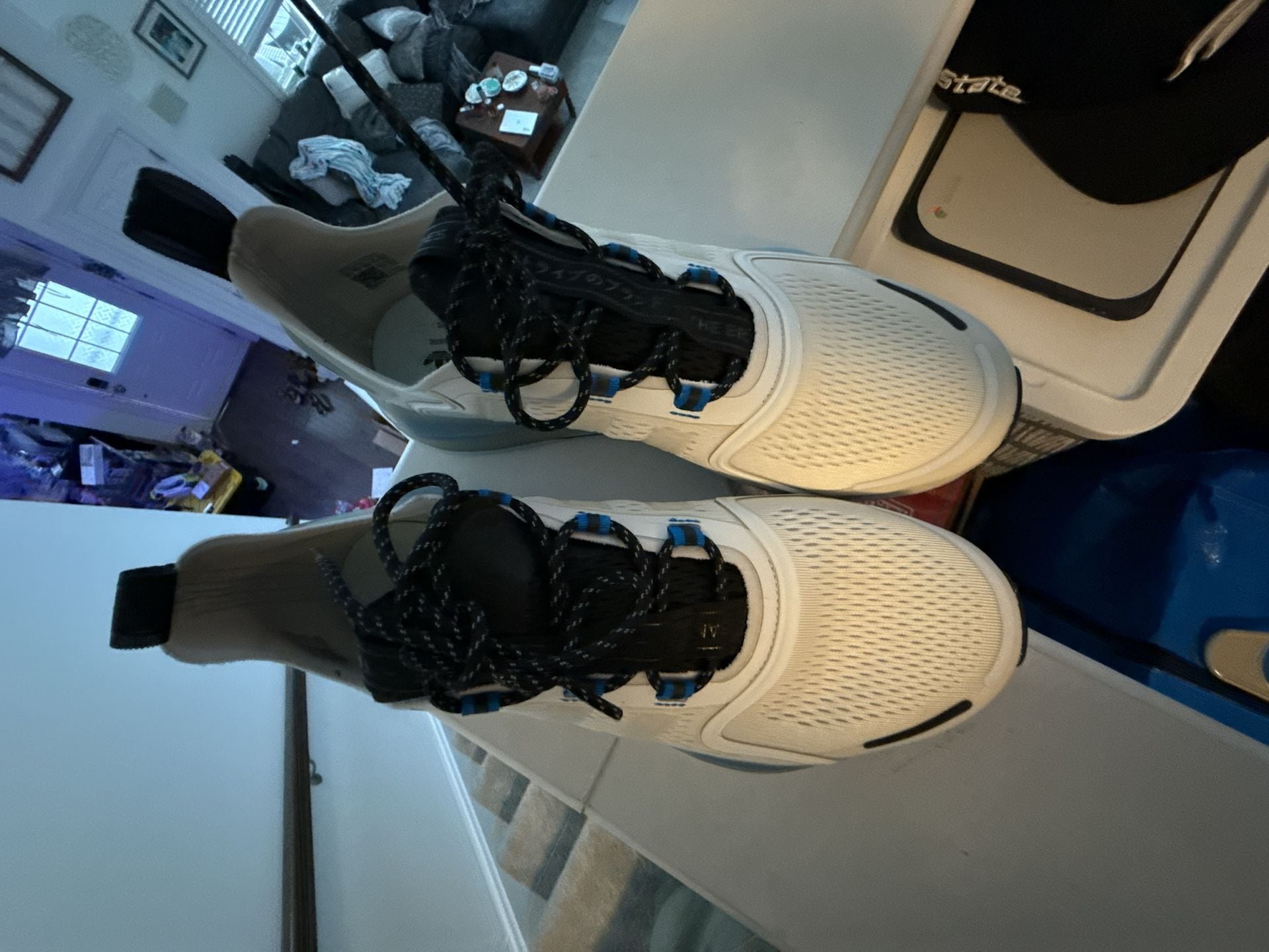 Adidas NMD_V3 Size 11.5 Crystal White Blue Rush Sneakers 3