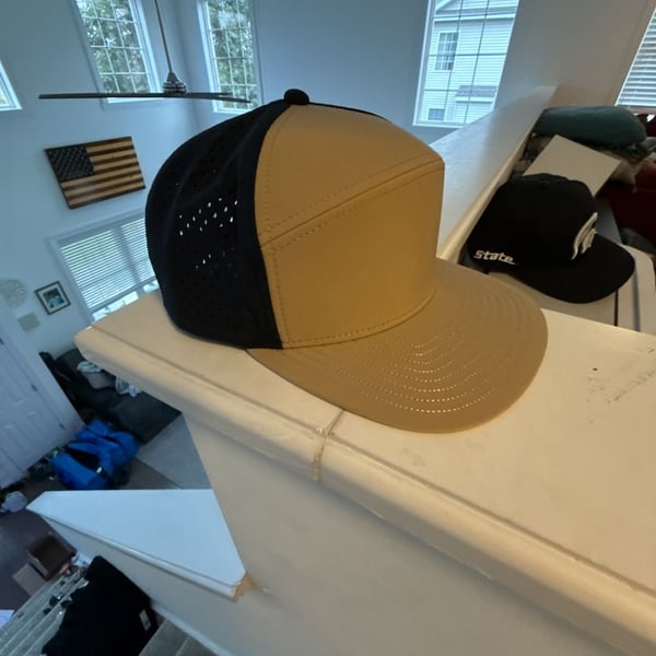 Melin Hydro Hat Black Tan Snapback Cap