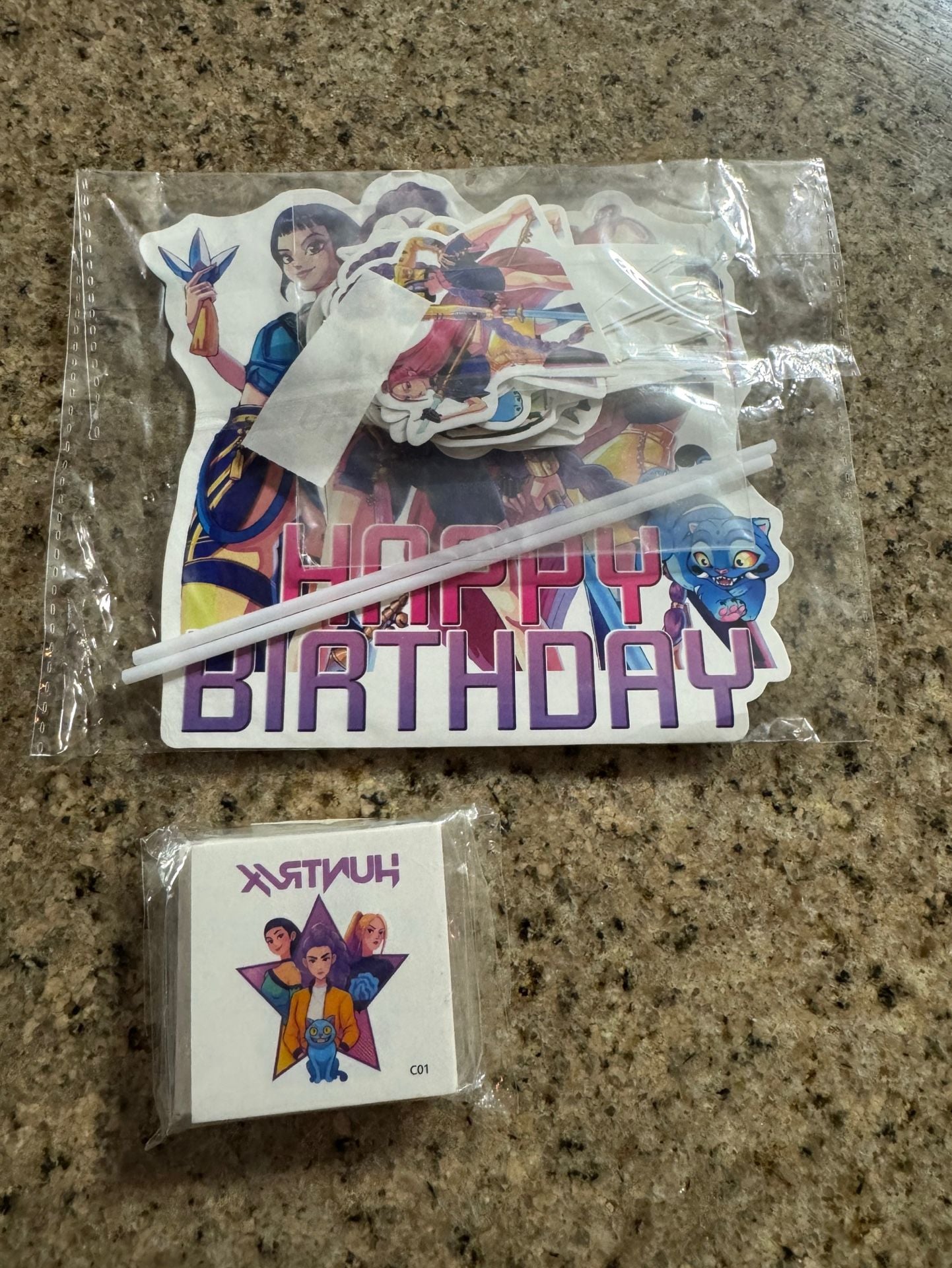 Demon Hunters Happy Birthday Party Decor Set 1