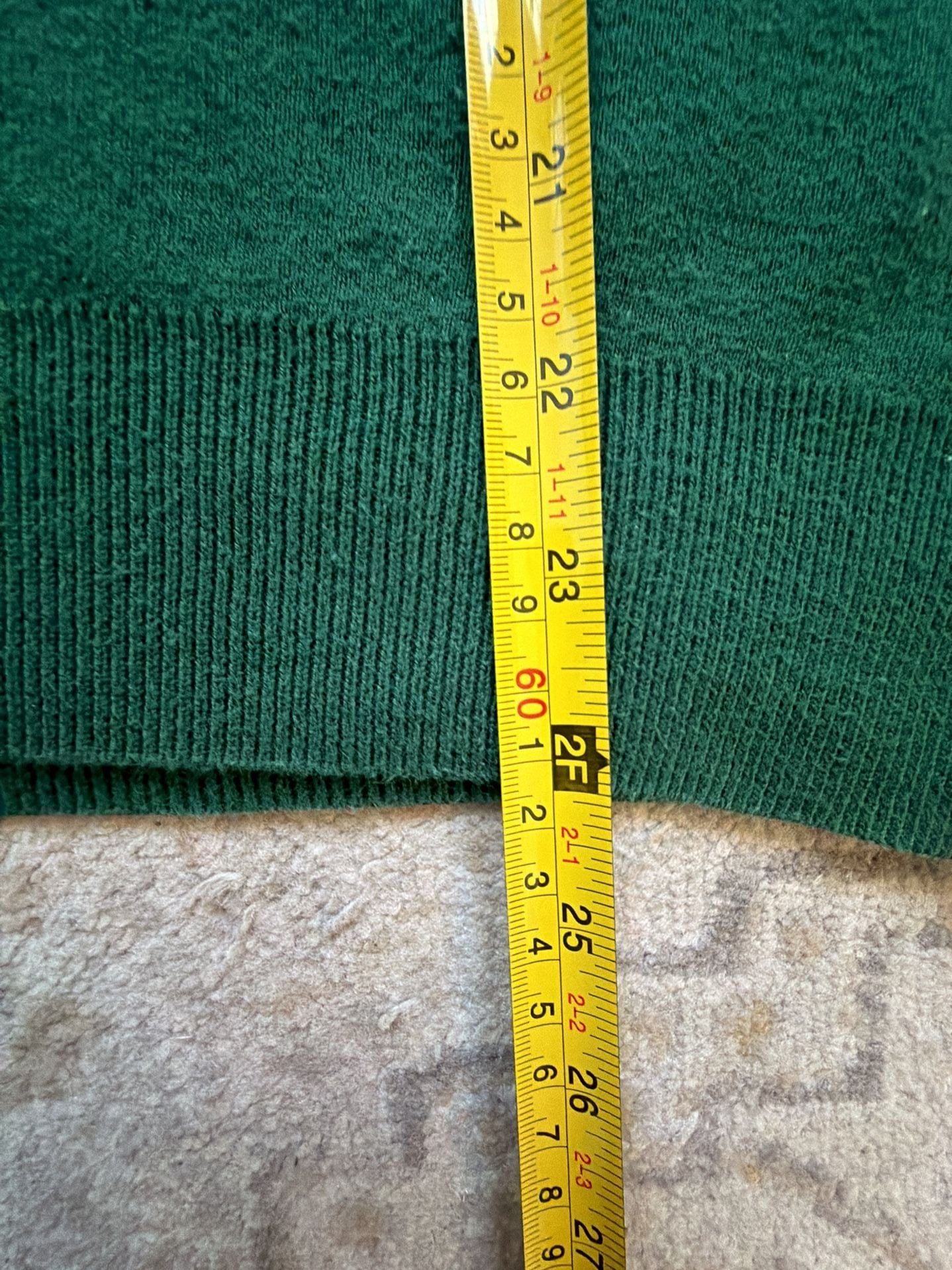 Polo Ralph Lauren V-Neck Sweater Vest Size L Green Pima Cotton 3
