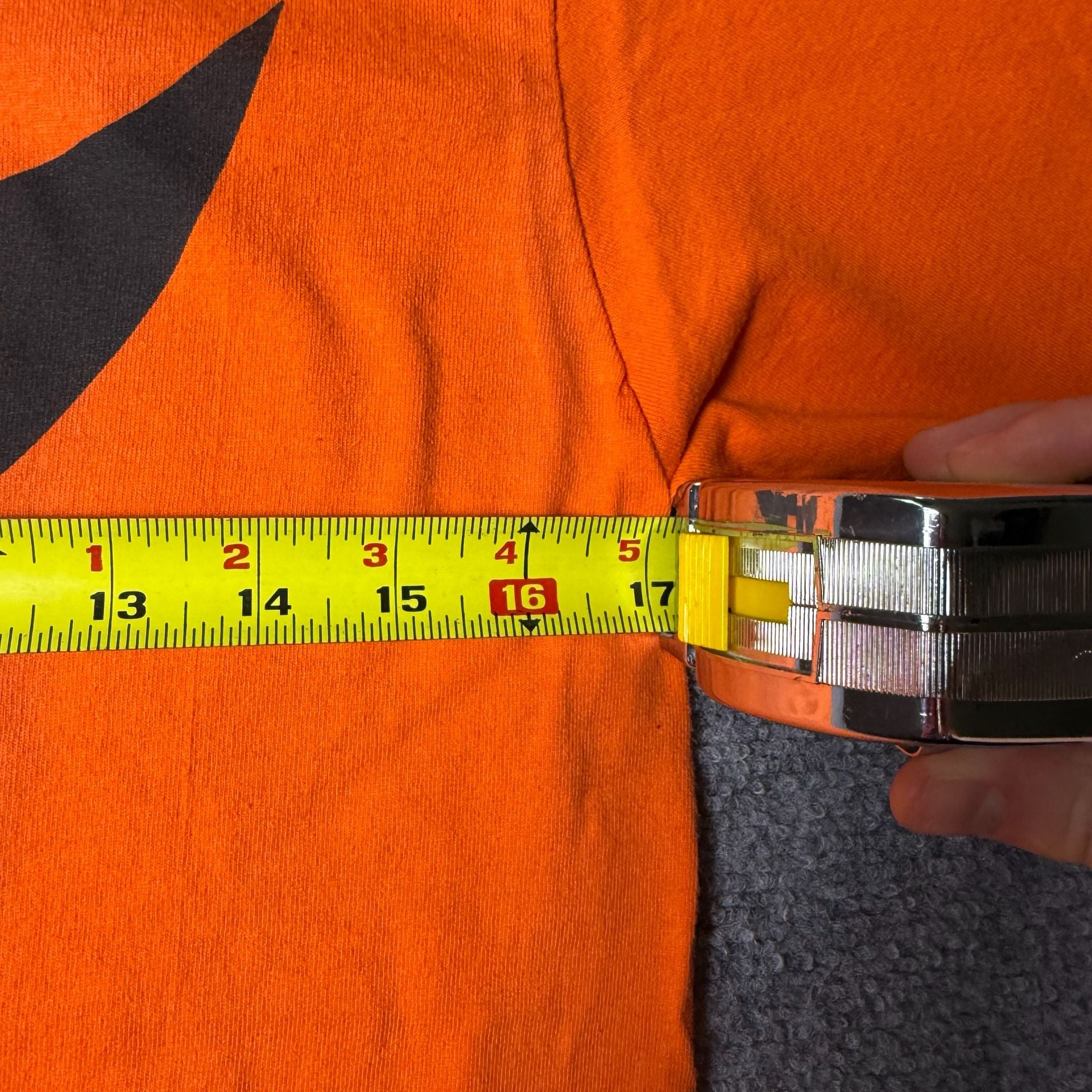 Single Stitch Anvil Happy Halloween Pumpkin T-Shirt Size M Orange 7