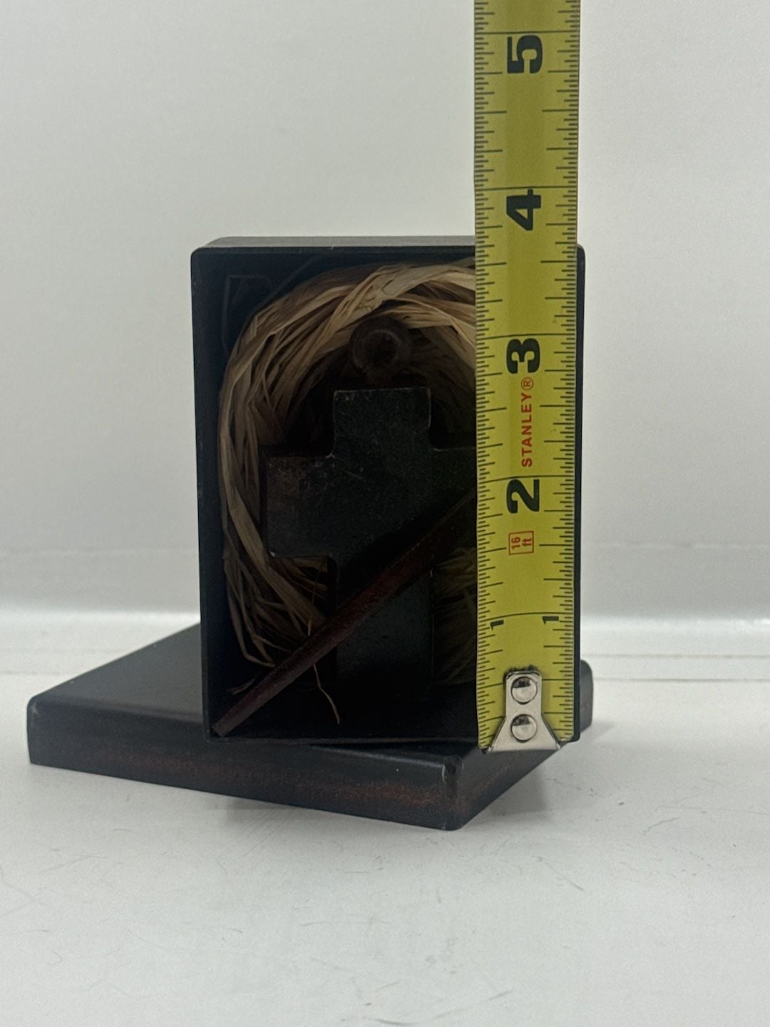 Jan Barboglio Forged Iron Cross House Blessing Trinket Box 3