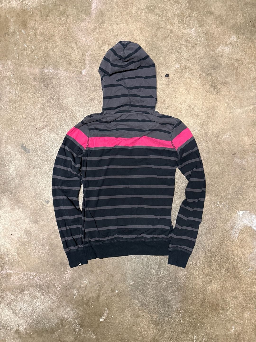 Nike Striped Hoodie Size S Gray Pink Pullover The Athletic Dept 4