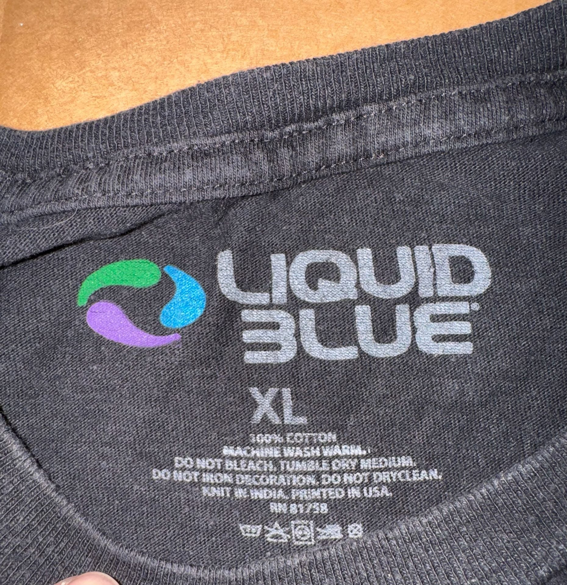 Liquid Blue Pink Floyd Dark Side Of The Moon T-Shirt XL Black 5