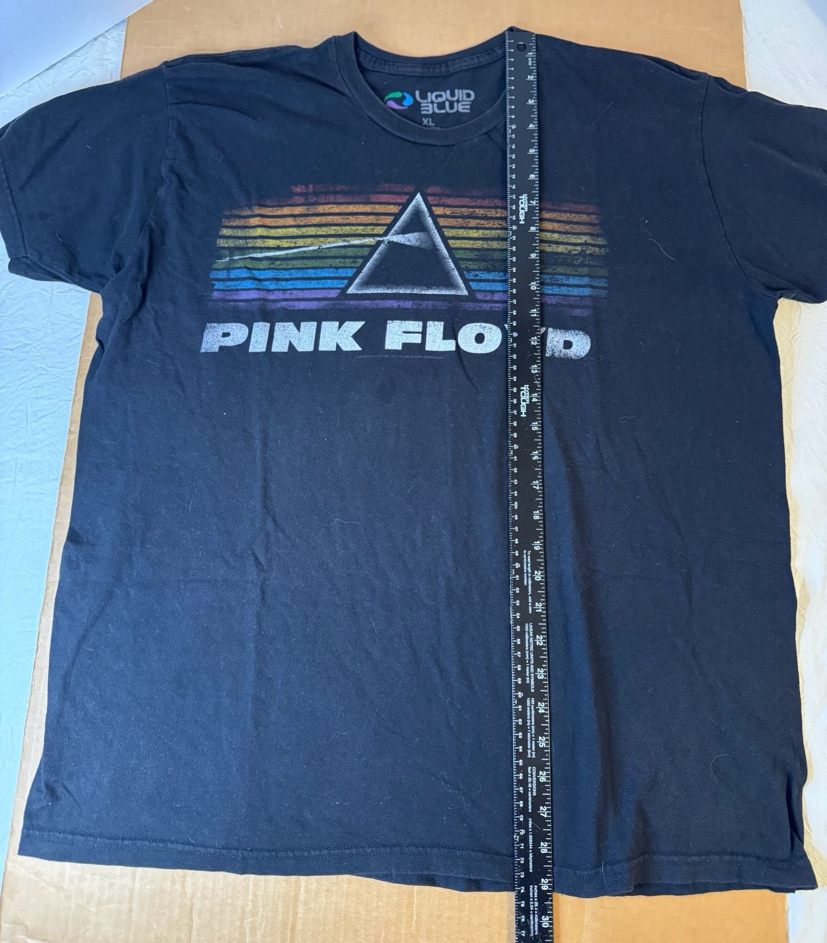 Liquid Blue Pink Floyd Dark Side Of The Moon T-Shirt XL Black 6