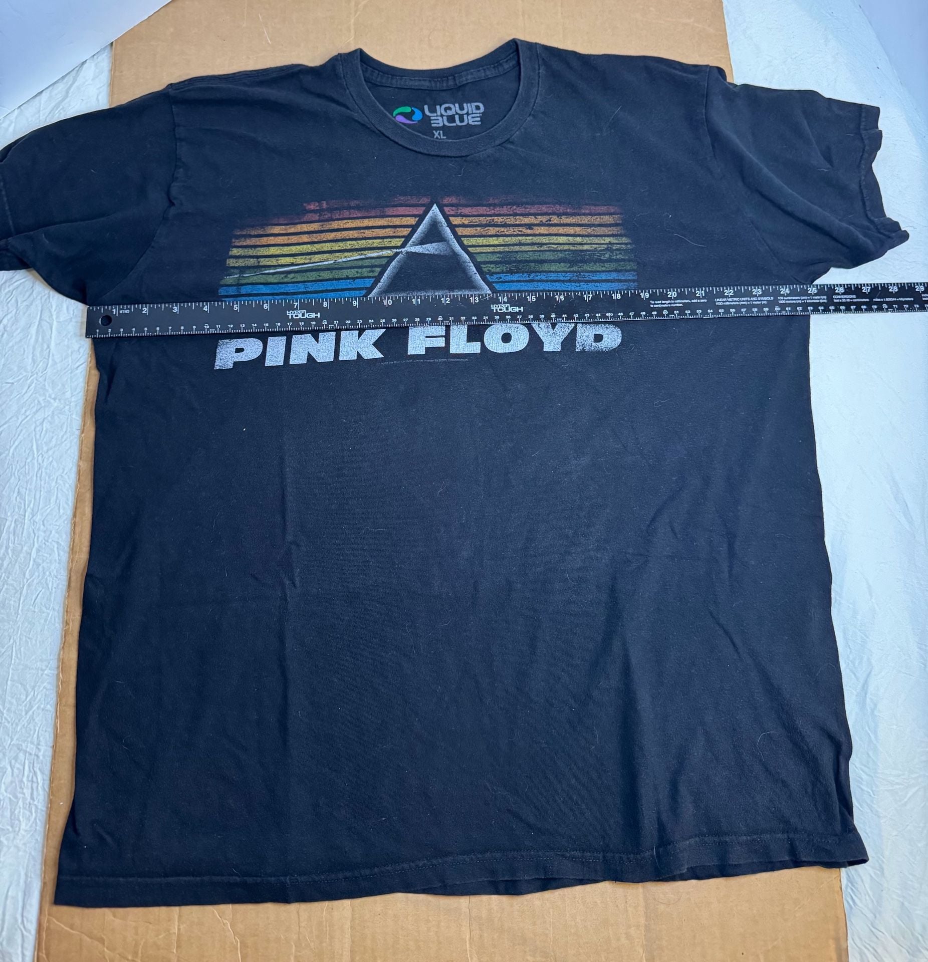 Liquid Blue Pink Floyd Dark Side Of The Moon T-Shirt XL Black 7