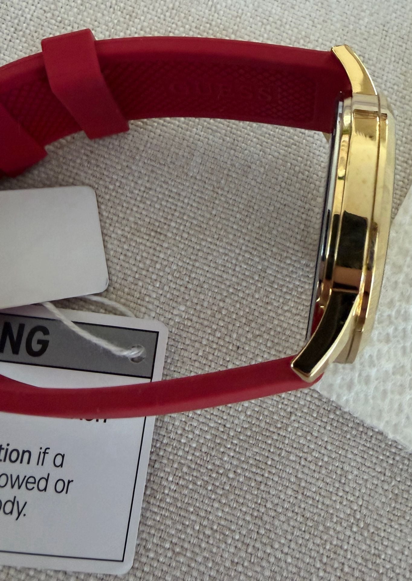 GUESS Ladies Red Gold Tone Analog Watch - U1409G5M 4