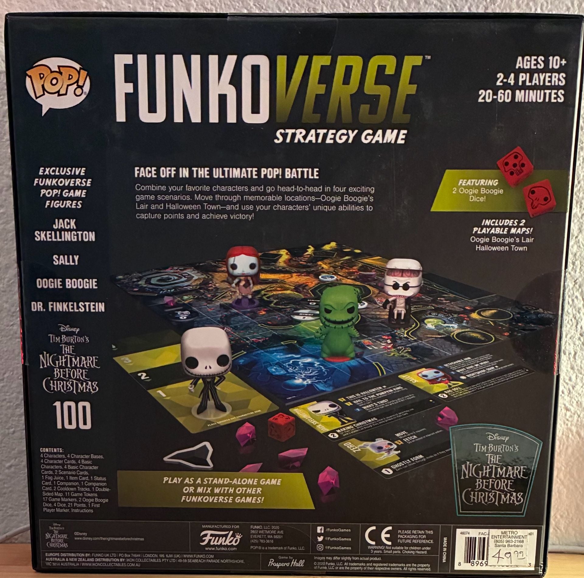 Funko Games Pop! Funkoverse Strategy Game The Nightmare Before Christmas 100 2