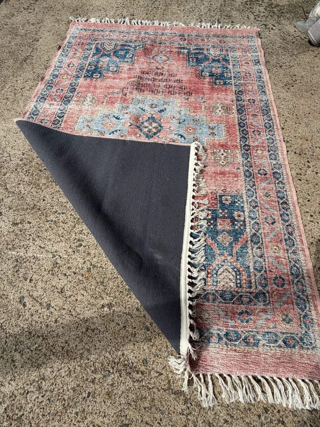 Safavieh Serapi Machine Washable Area Rug Red Blue 3