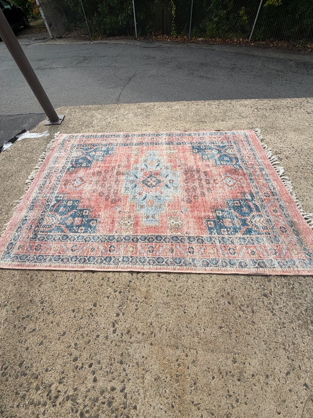 Safavieh Serapi Machine Washable Area Rug Red Blue 4