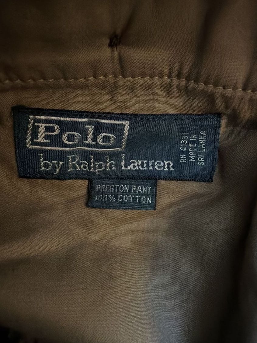 Polo Ralph Lauren The Preston Pant Corduroy Size 36x30 Brown 7