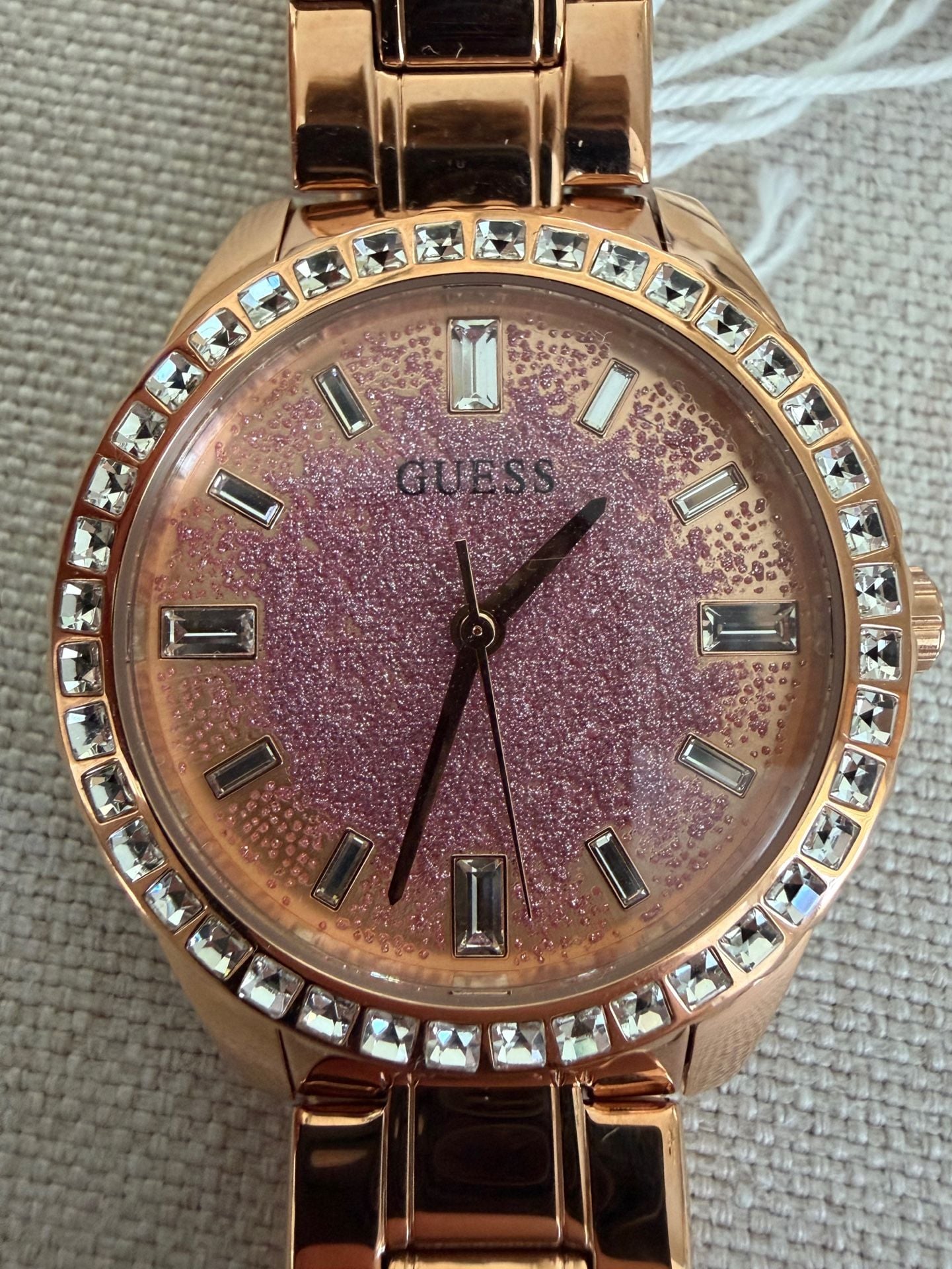 Guess Glitter Burst GW0405L3 Watch Rose Gold Stainless Steel Crystal Bezel 2