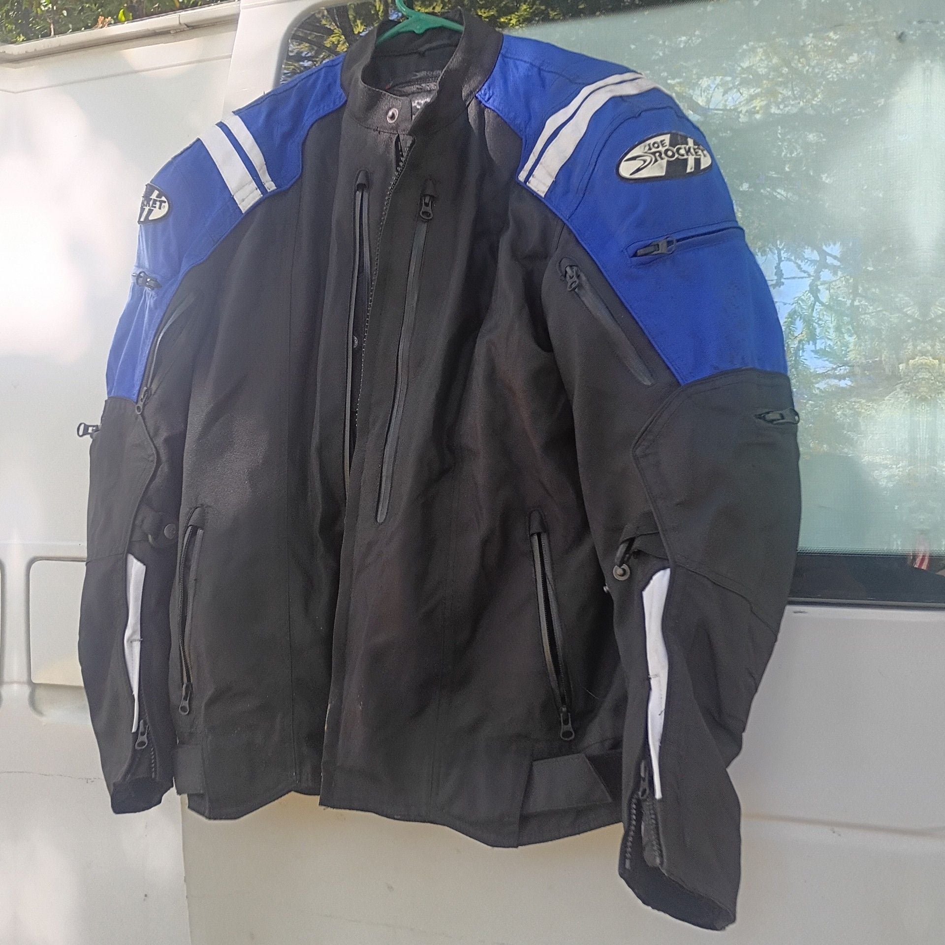 Joe Rocket Atomic 4.0 Motorcycle Jacket Black Blue 4