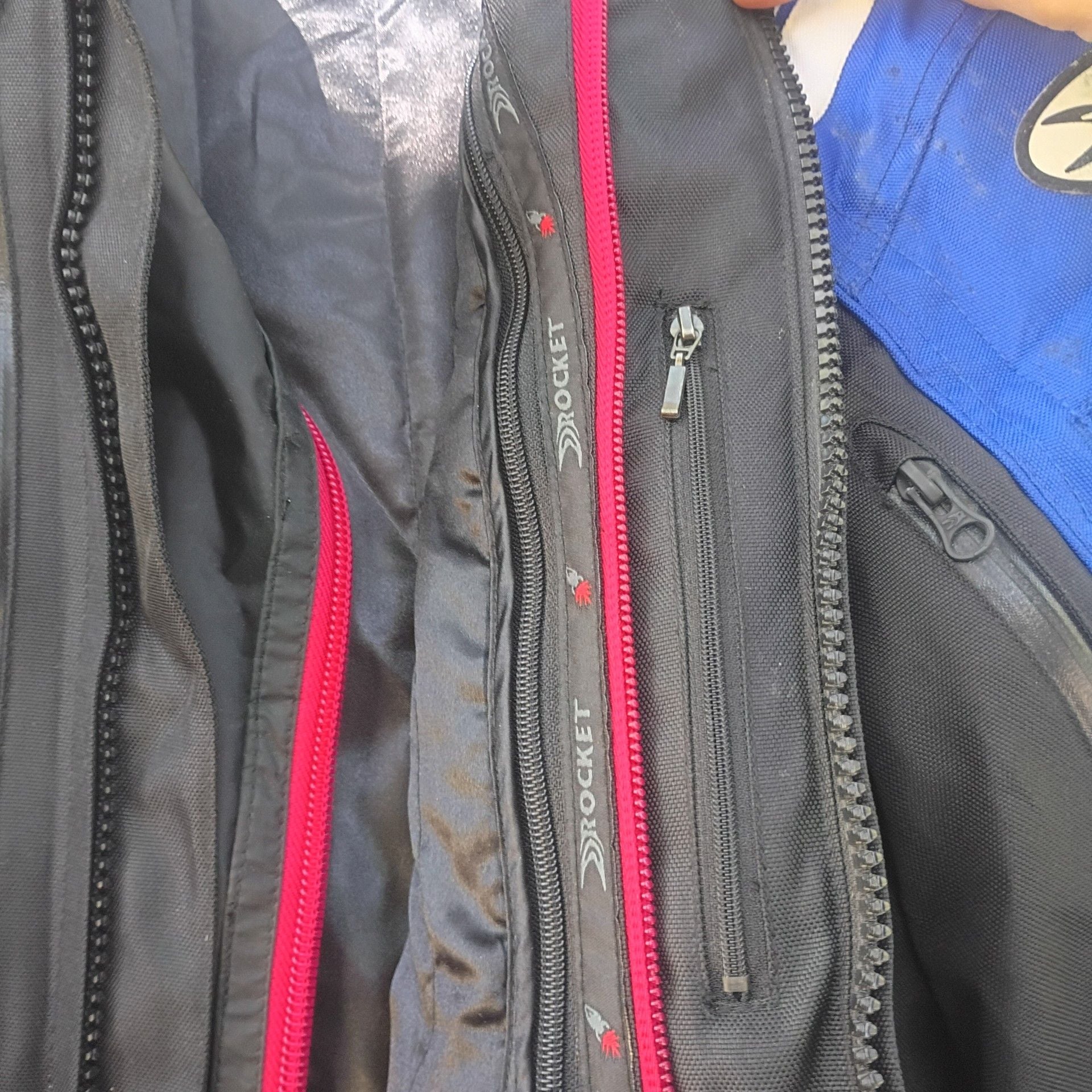 Joe Rocket Atomic 4.0 Motorcycle Jacket Black Blue 9