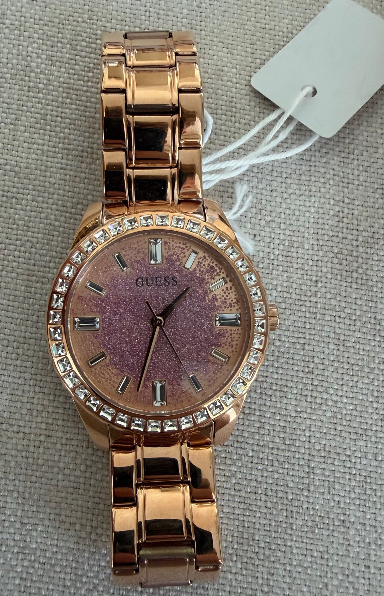 Guess Glitter Burst GW0405L3 Watch Rose Gold Stainless Steel Crystal Bezel 3