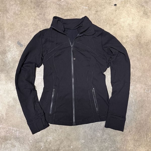 Lululemon Define Jacket Size 6 Black Luon Full Zip Athletic