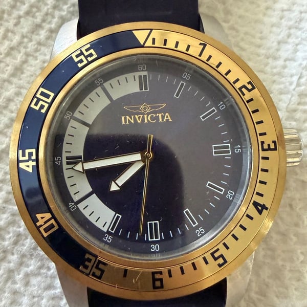 Invicta Specialty Watch Model 12847 Size 45mm Blue Polyurethane