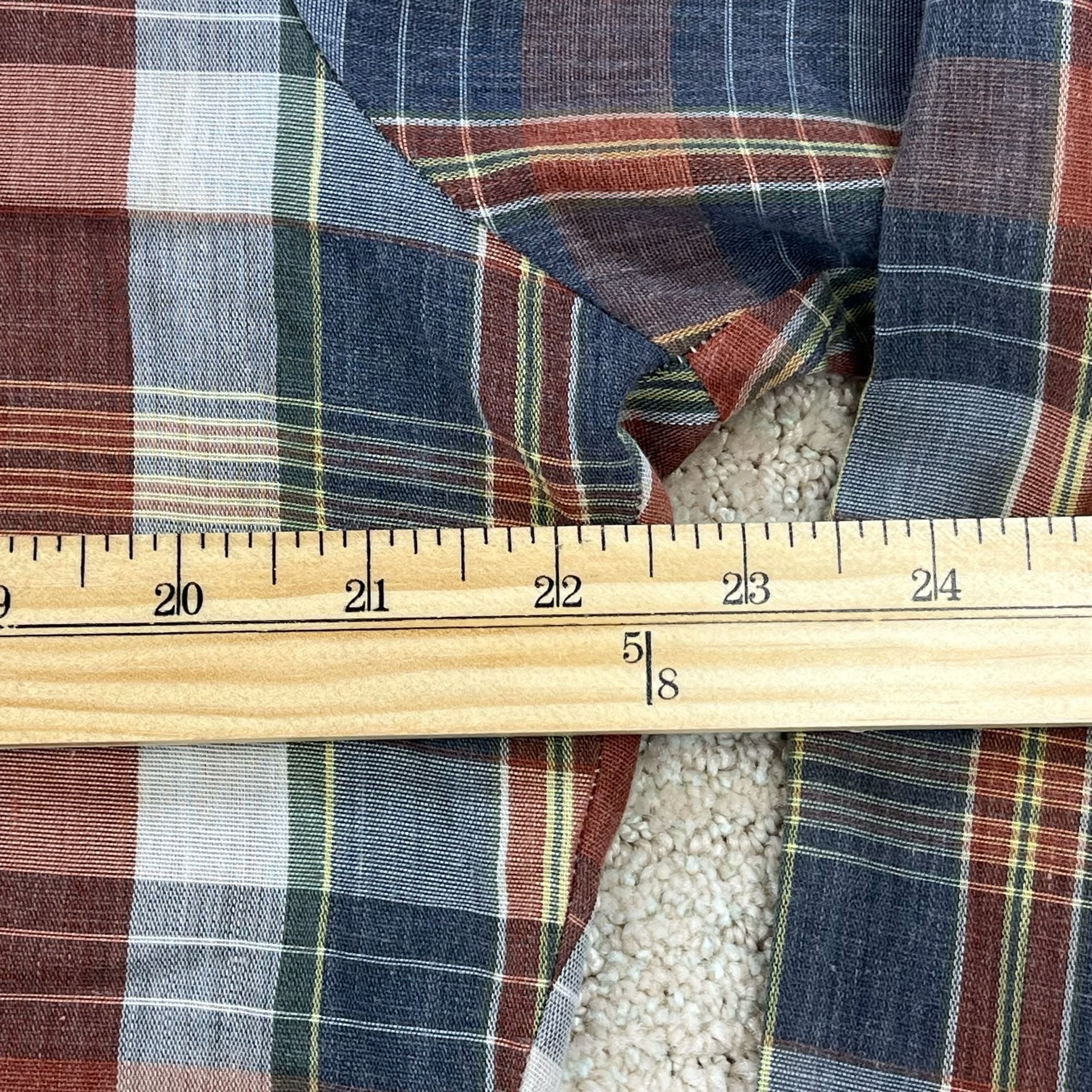 Vintage 1970s Levi's Fresh Produce Plaid Western Pearl Snap Shirt-Sz L 5