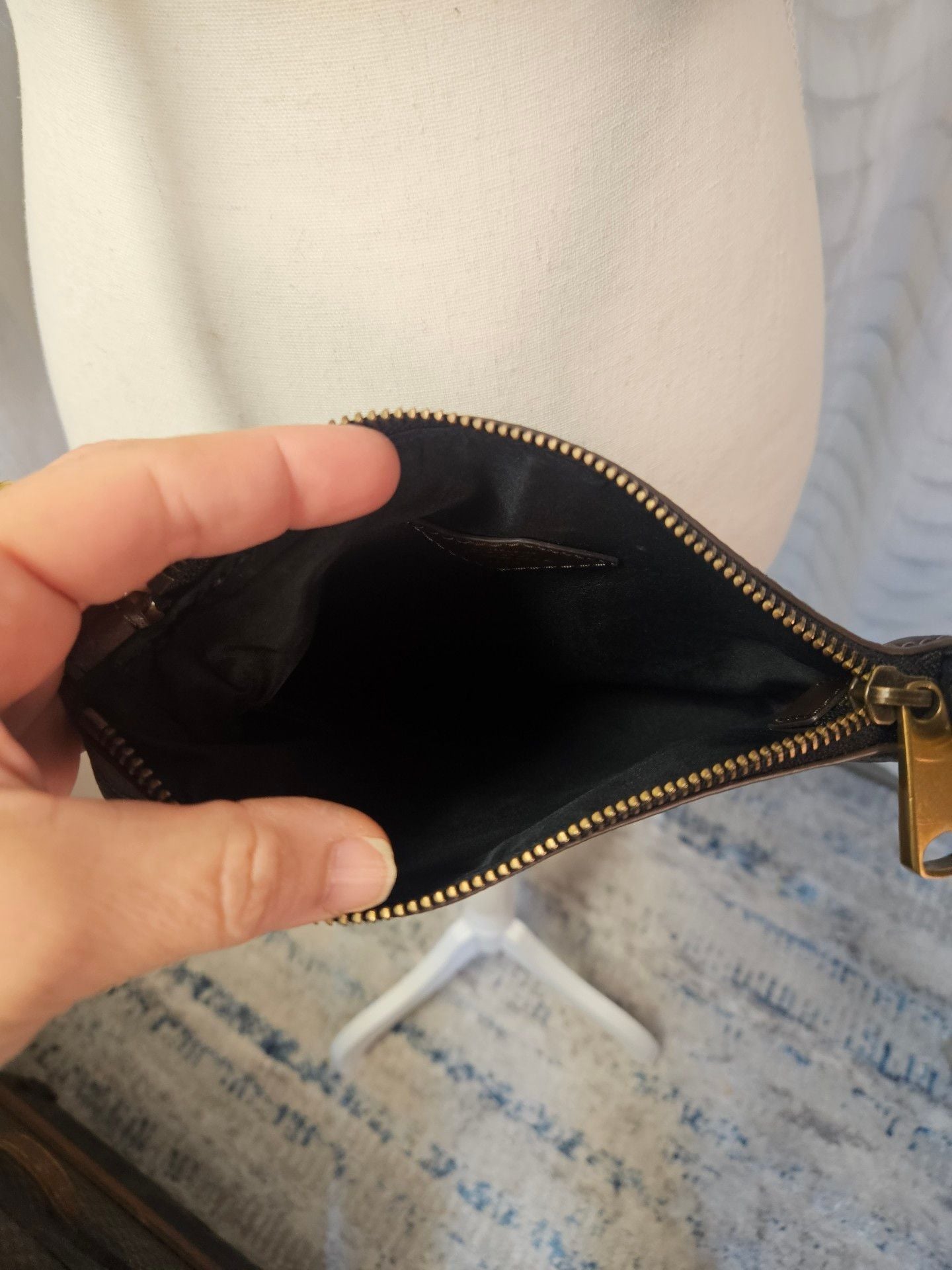 Fossil Black Leather Crossbody Bag 5