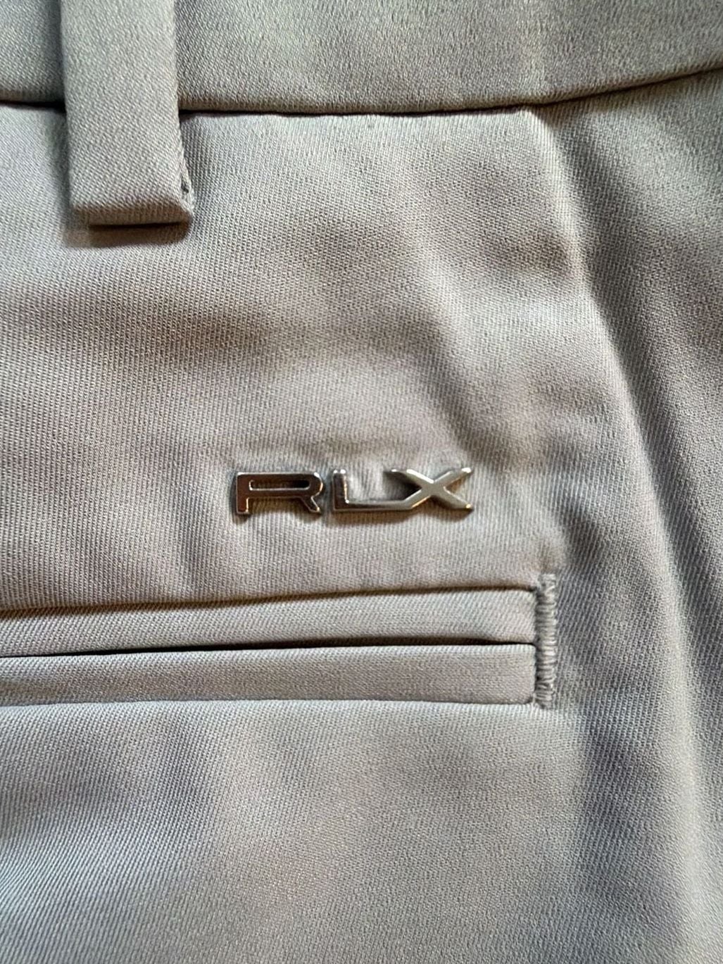 RLX Ralph Lauren Golf Shorts Size 36 Classic Fit Gray Performance 7