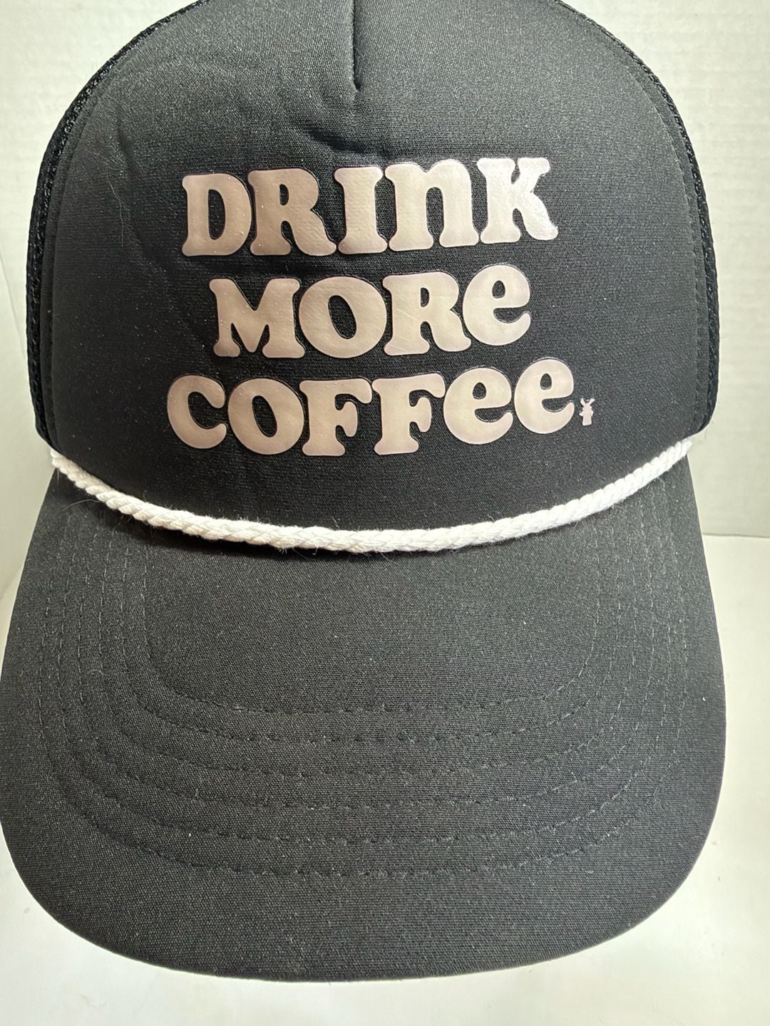 Dutch Bros Drink More Coffee Trucker Hat Black Mesh Snapback 6