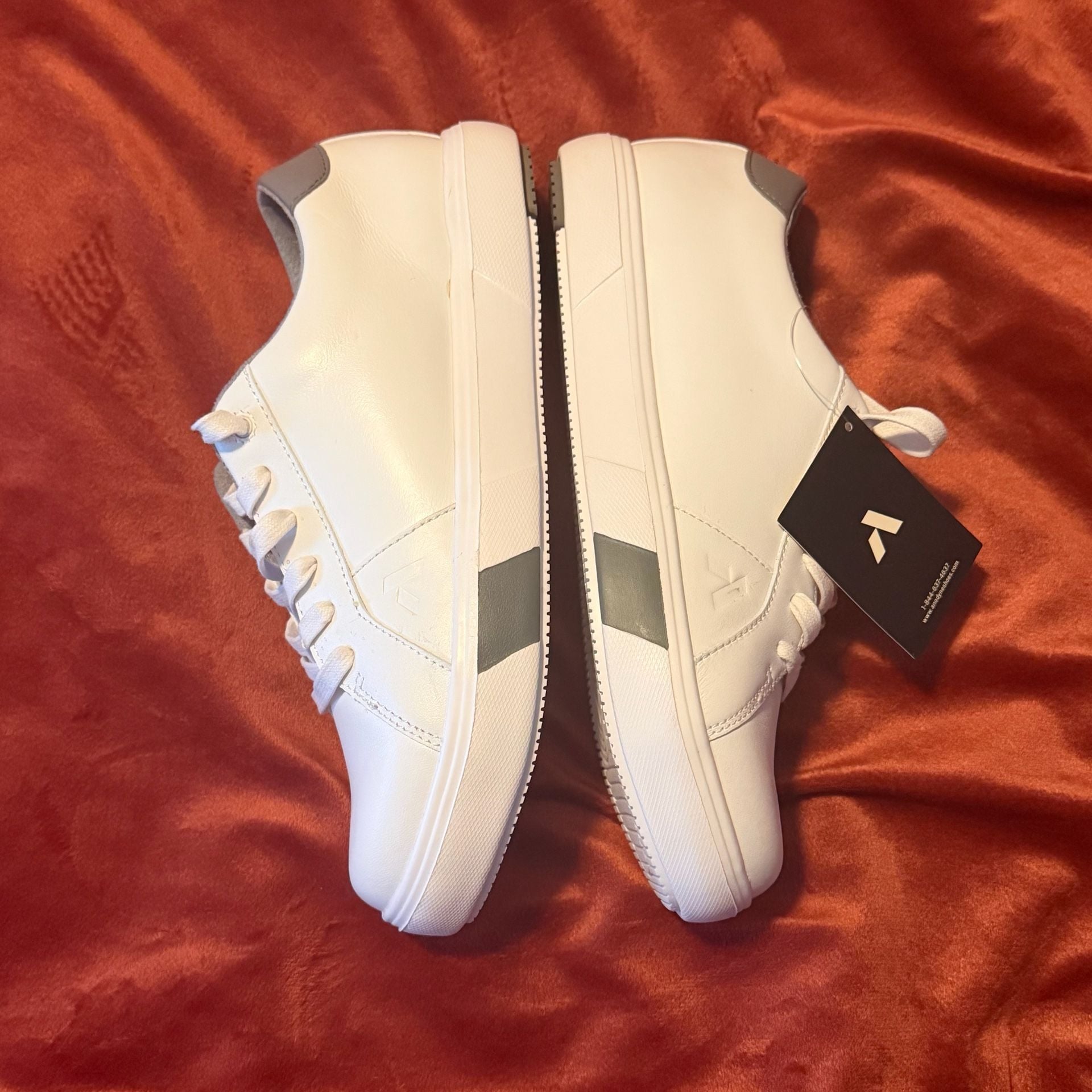 Anodyne No. 27 Casual Sneaker Size 9W White Leather 7