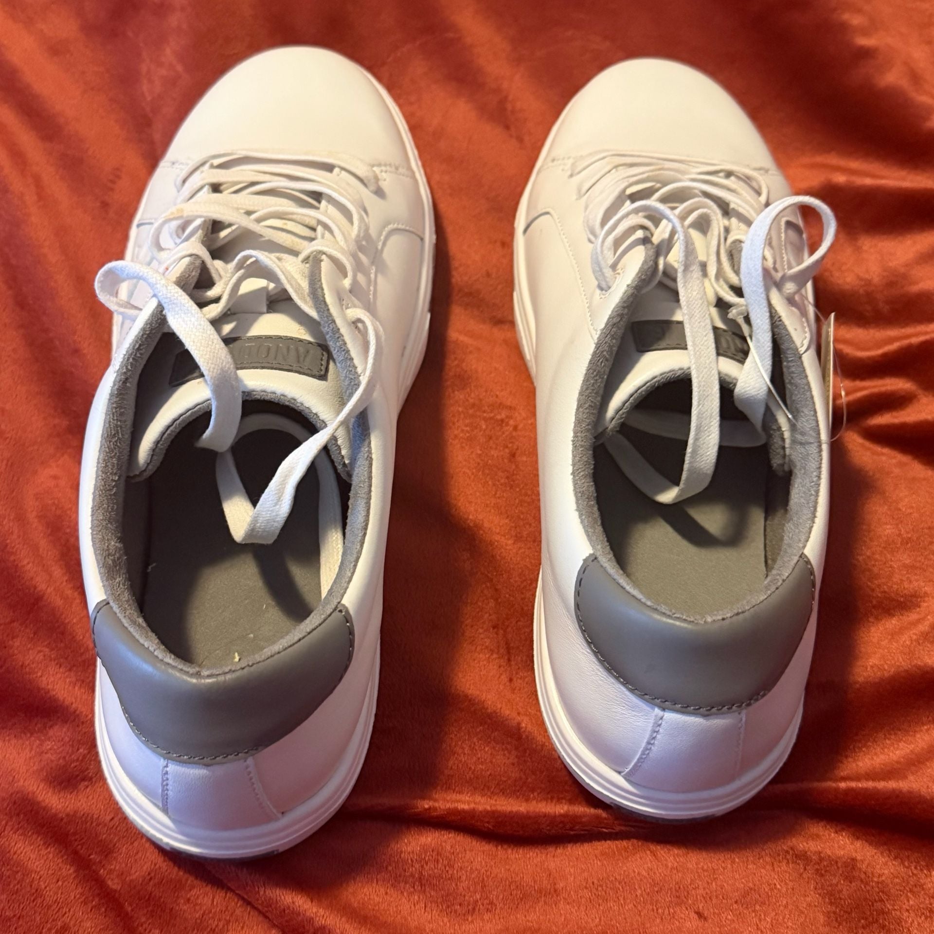 Anodyne No. 27 Casual Sneaker Size 9W White Leather 9