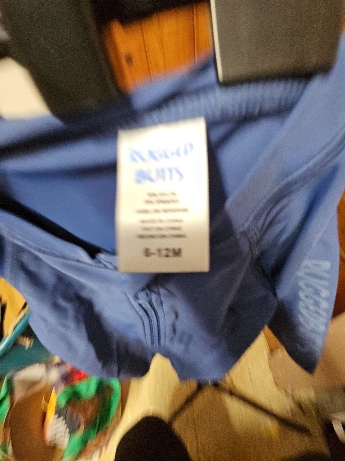 (507) RuggedButts Swimsuit Size 6-12M Blue 4