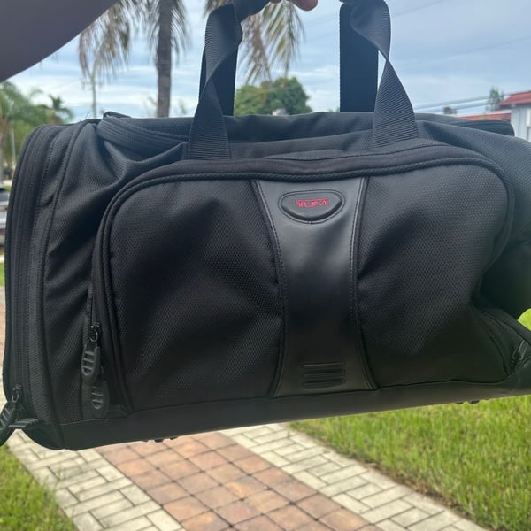 Tumi Alpha Bravo Black Duffle Bag