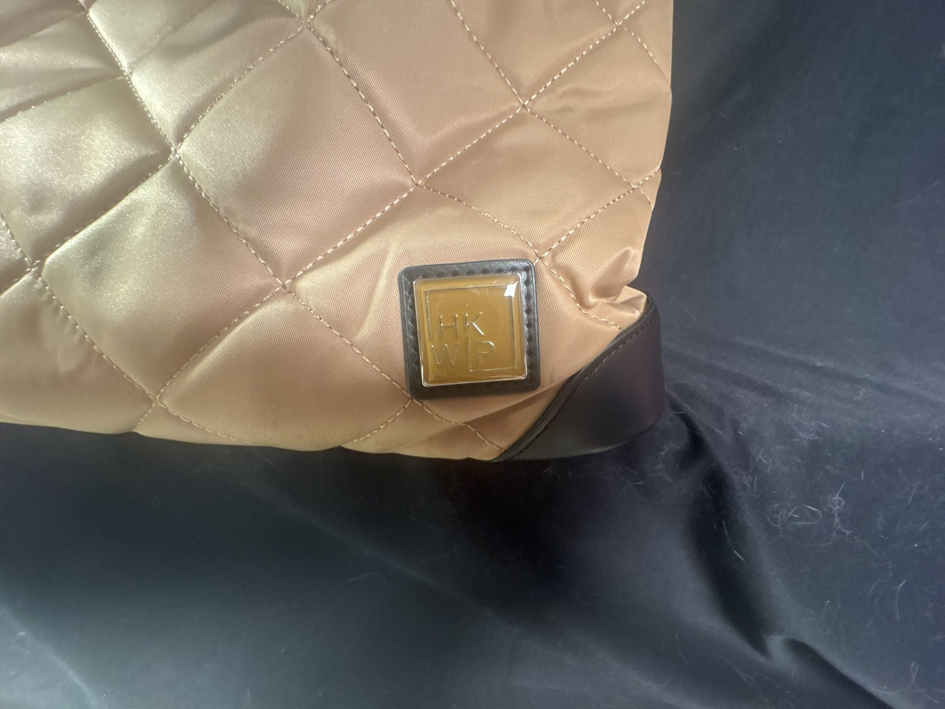 IHKwip The Getaway Duffle Bag Gold Quilted Nylon 3