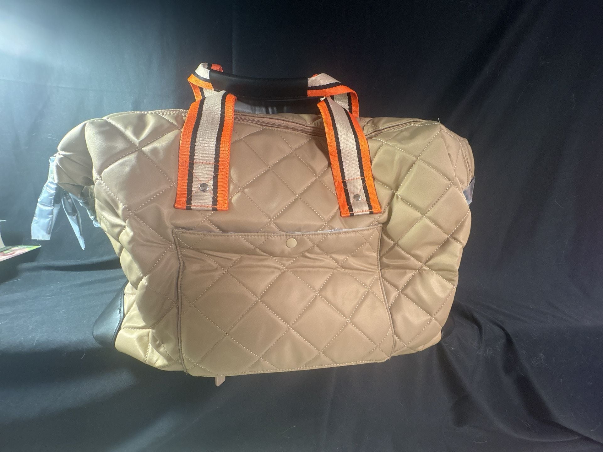 IHKwip The Getaway Duffle Bag Gold Quilted Nylon 7