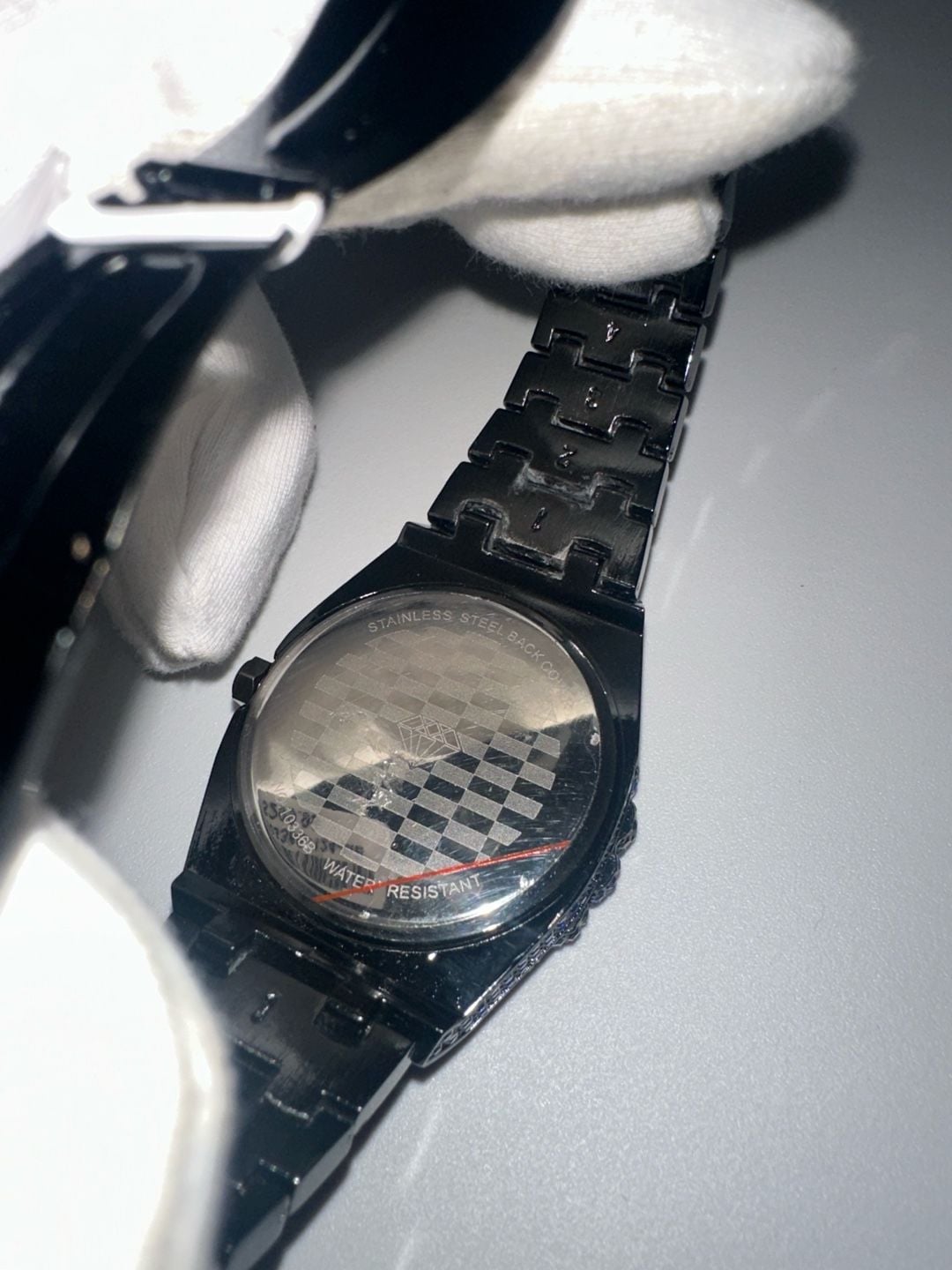 Wrist Watch Blue Iced Out Rhinestone 5