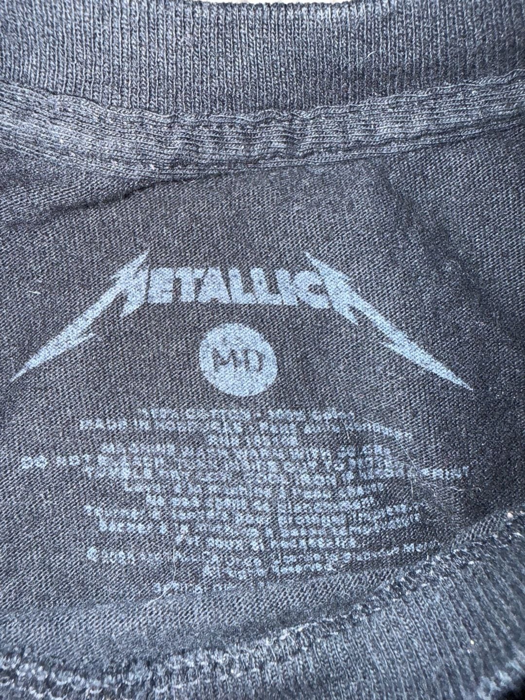 Metallica Master of Puppets T-Shirt Size M Black Rock Band Graphic Tee 4
