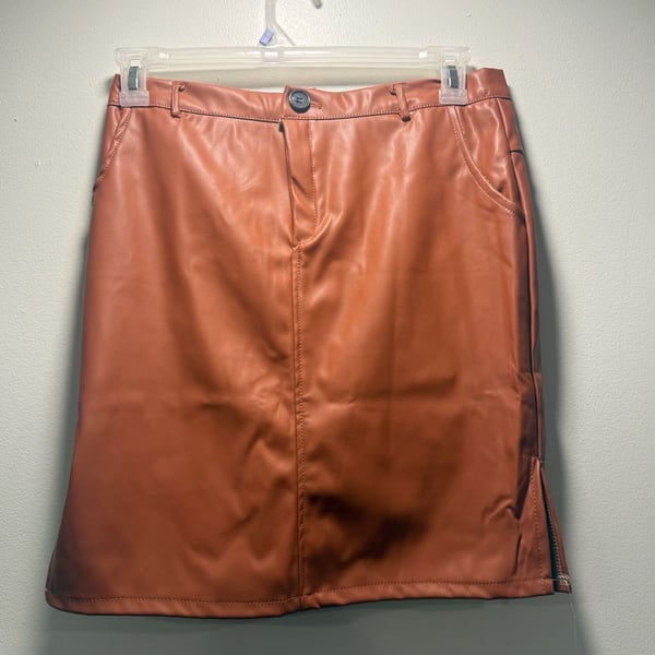 Faux Leather Skirt 