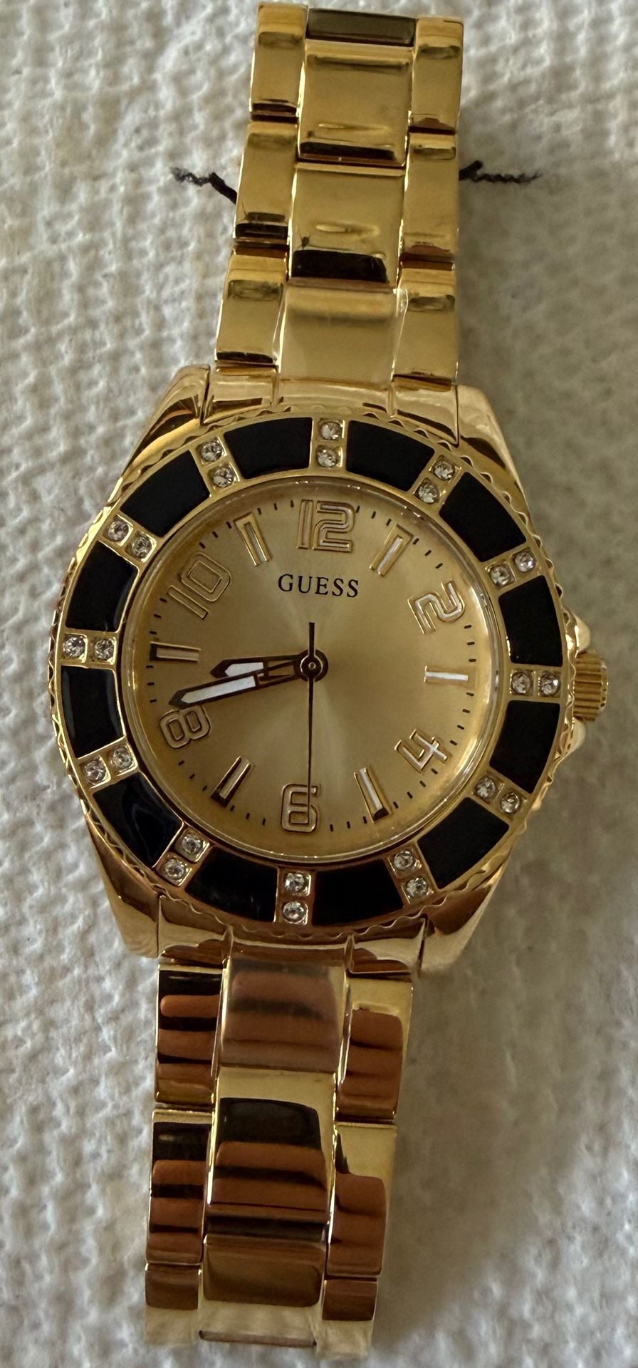 Guess Gold Tone Crystal Sport Watch 2