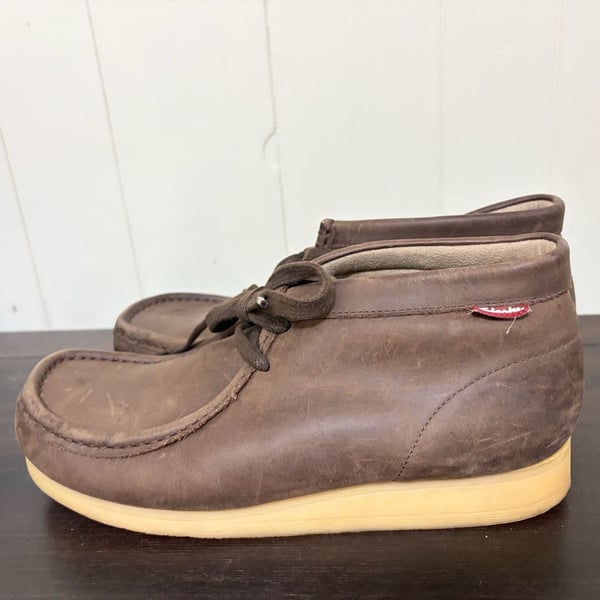 Clarks Originals Wallabee Brown Leather Classic Gum Sole Chukka Boot Size 6 mens
