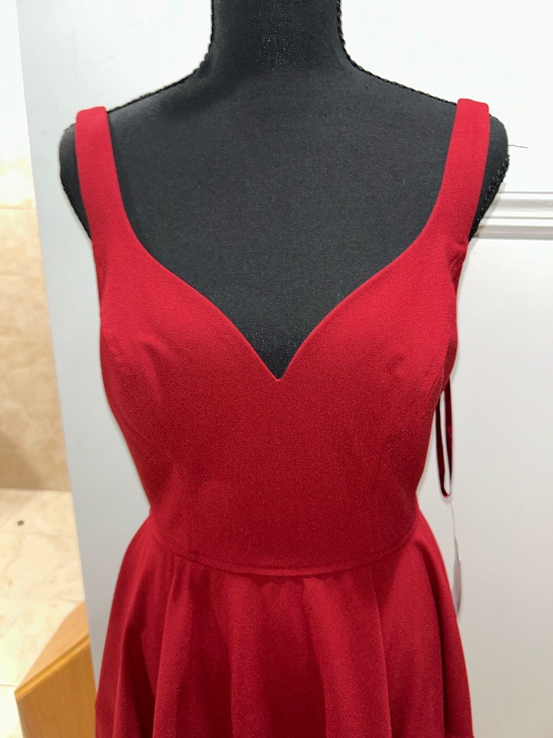 Jill Jill Stuart Midi Dress Size 4 Red Fit And Flare Sleeveless 8