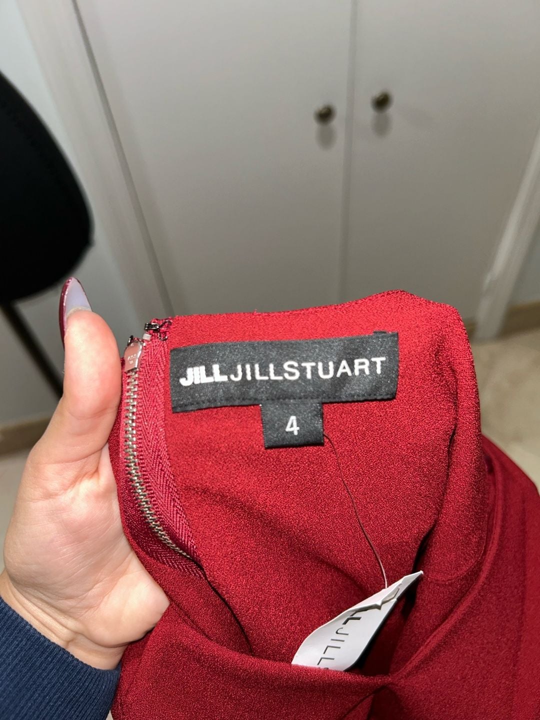 Jill Jill Stuart Midi Dress Size 4 Red Fit And Flare Sleeveless 9
