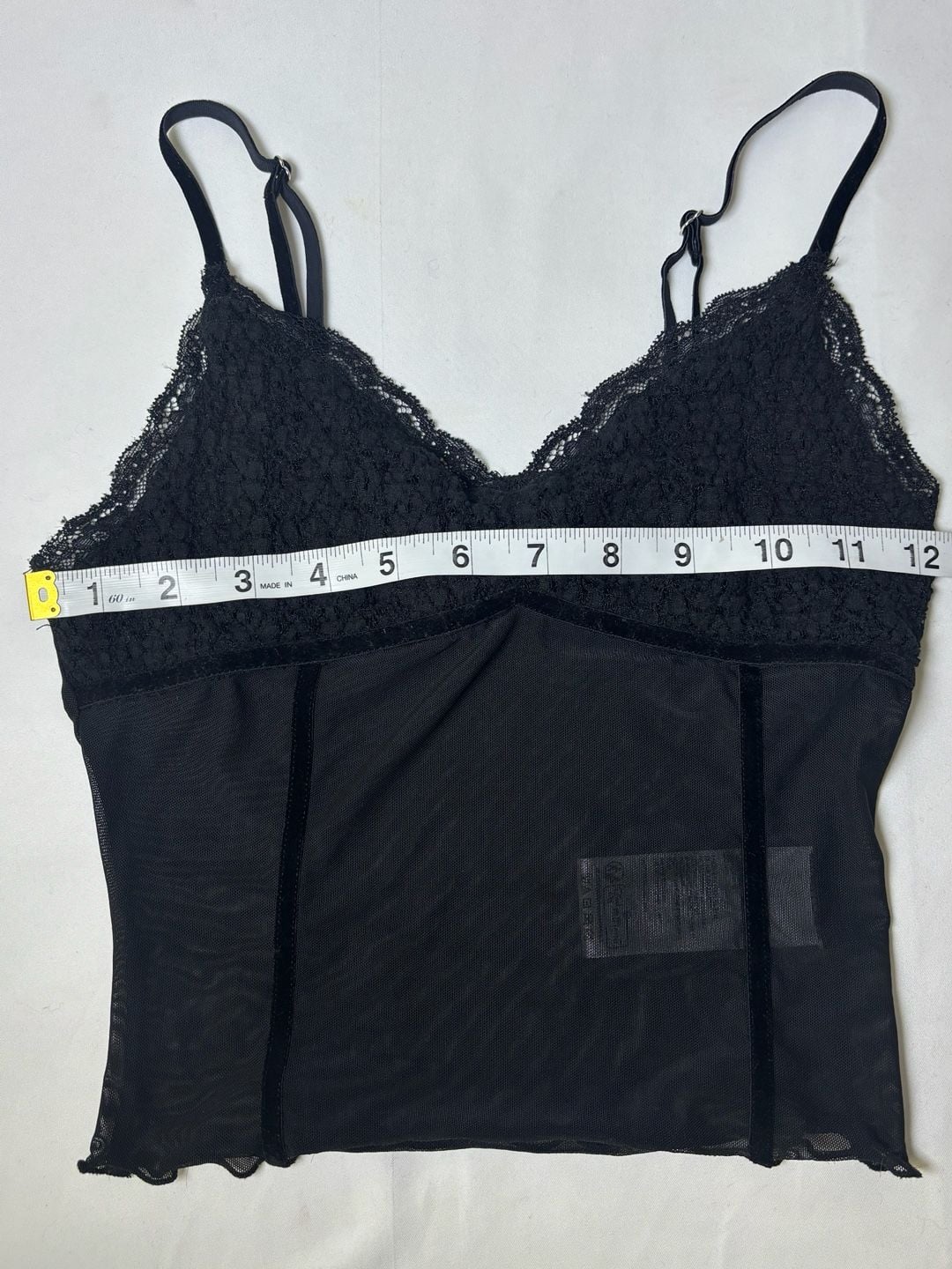 Kimchi Blue Lace Mesh Corset Top Black 8