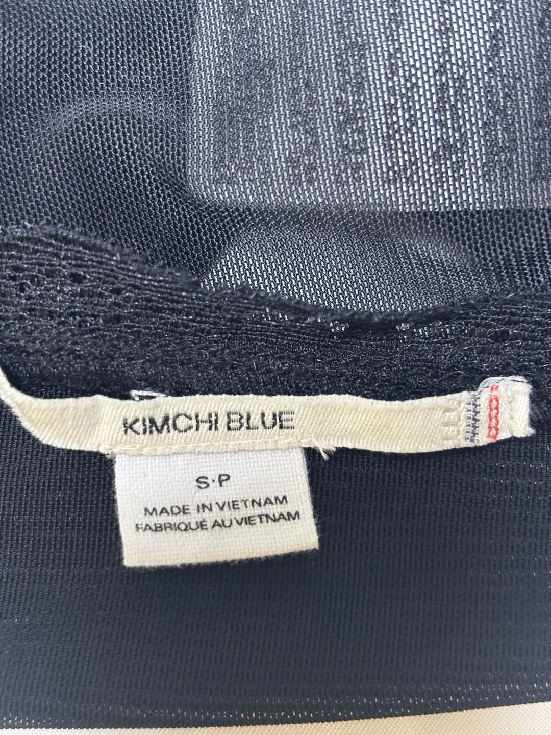 Kimchi Blue Lace Mesh Corset Top Black 10