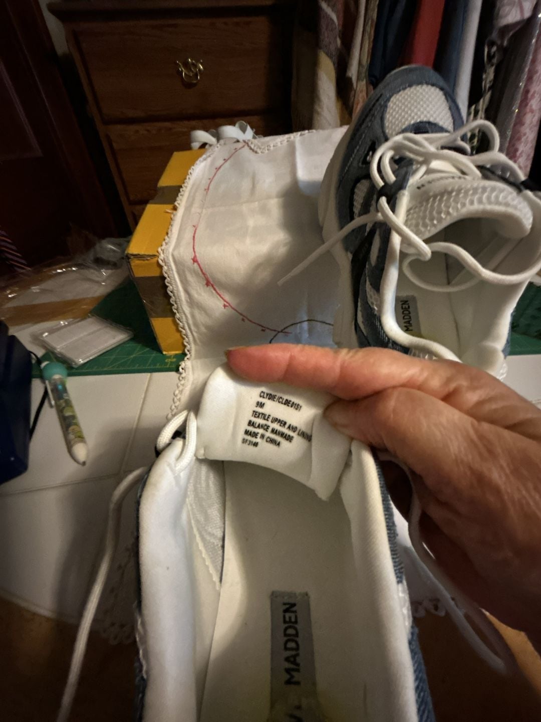 Steve Madden Clydie white denim jeans multi 4