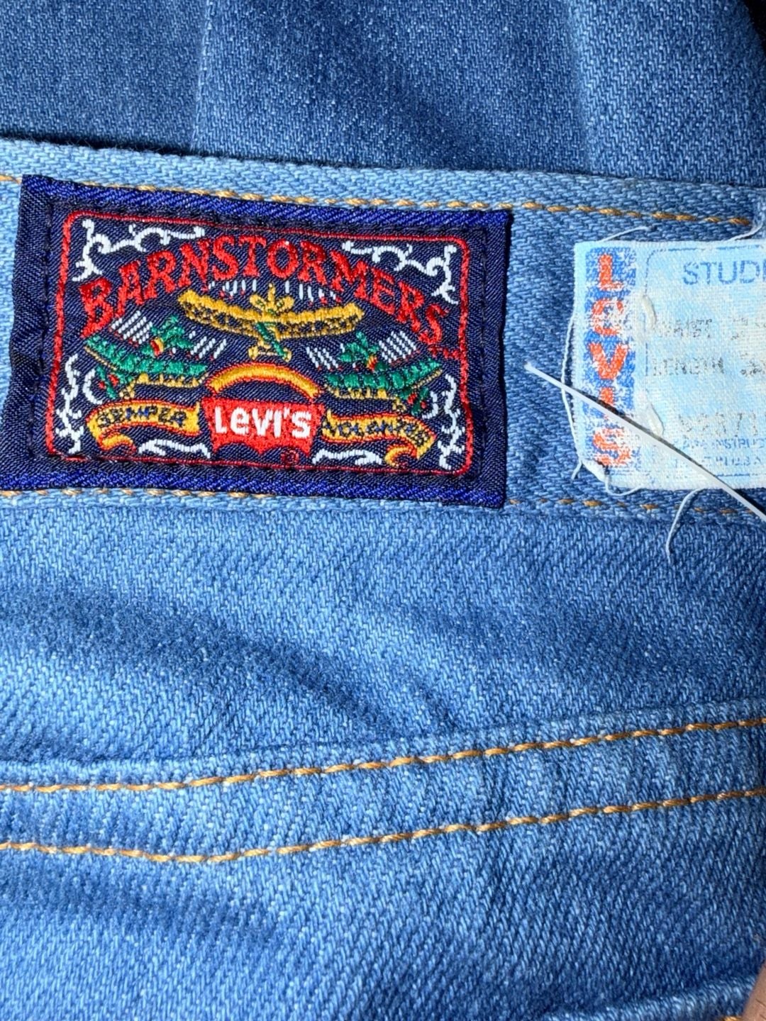 Levi's Barnstormers Jeans Size 24x30 Prewash Blue Item 0491 7