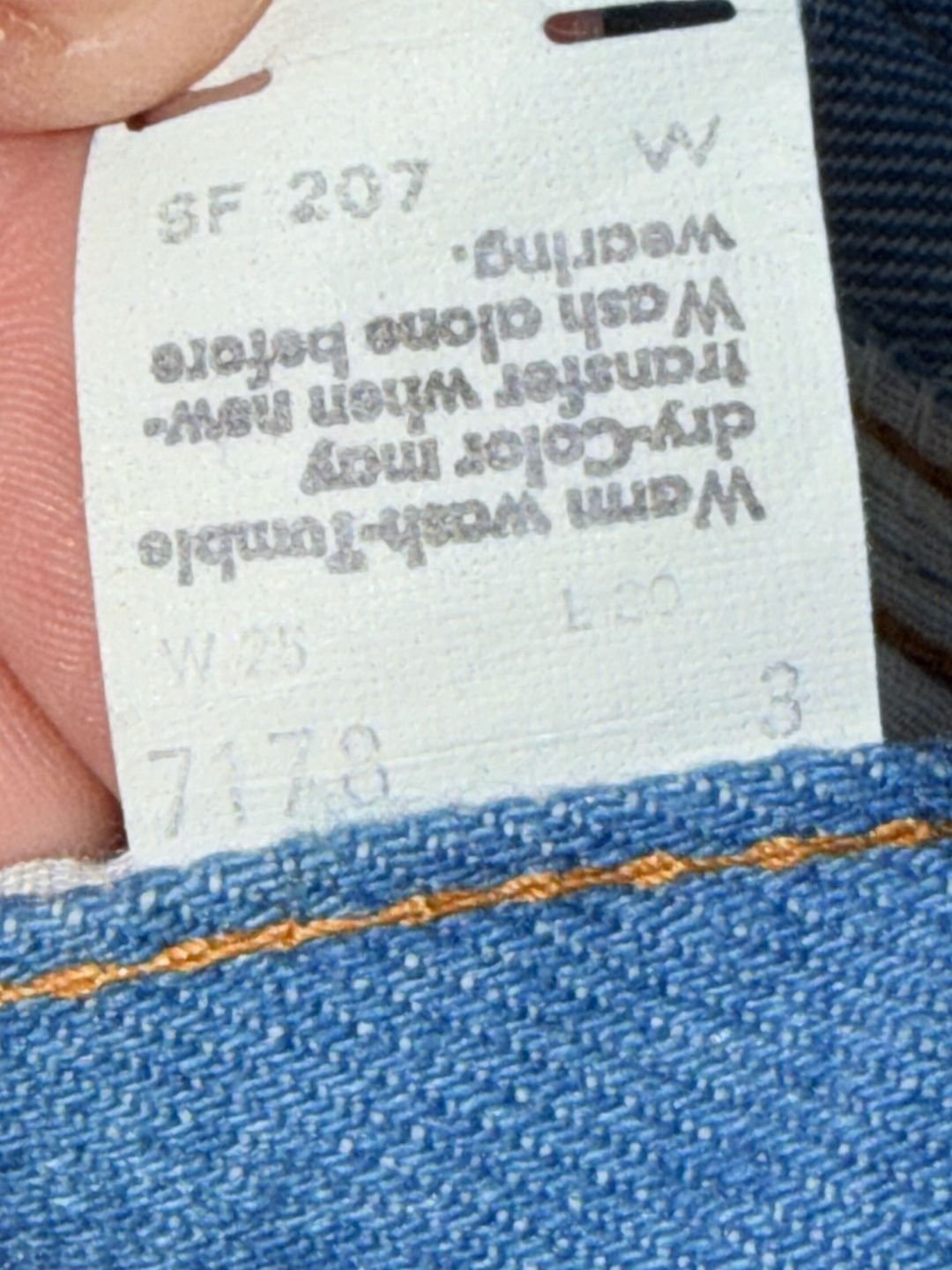 Levi's Barnstormers Jeans Size 24x30 Prewash Blue Item 0491 8