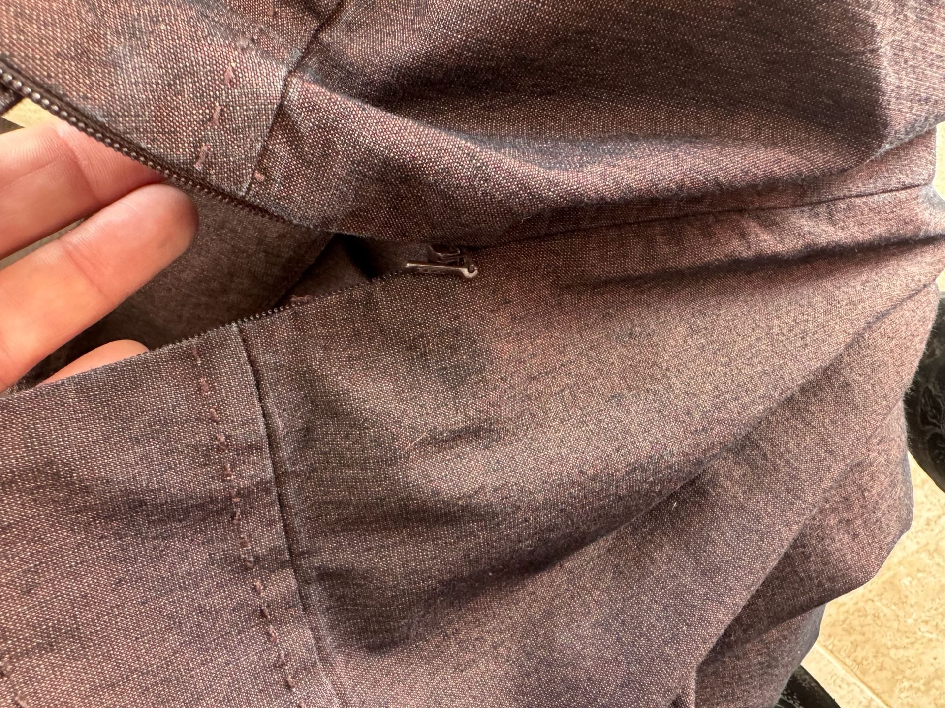 Sigrid Olsen Sport Pants Suit Size 10 Dark Brown Cotton Blend 10
