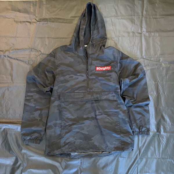80Eighty Black Camo Anorak Windbreaker Jacket Men’s M